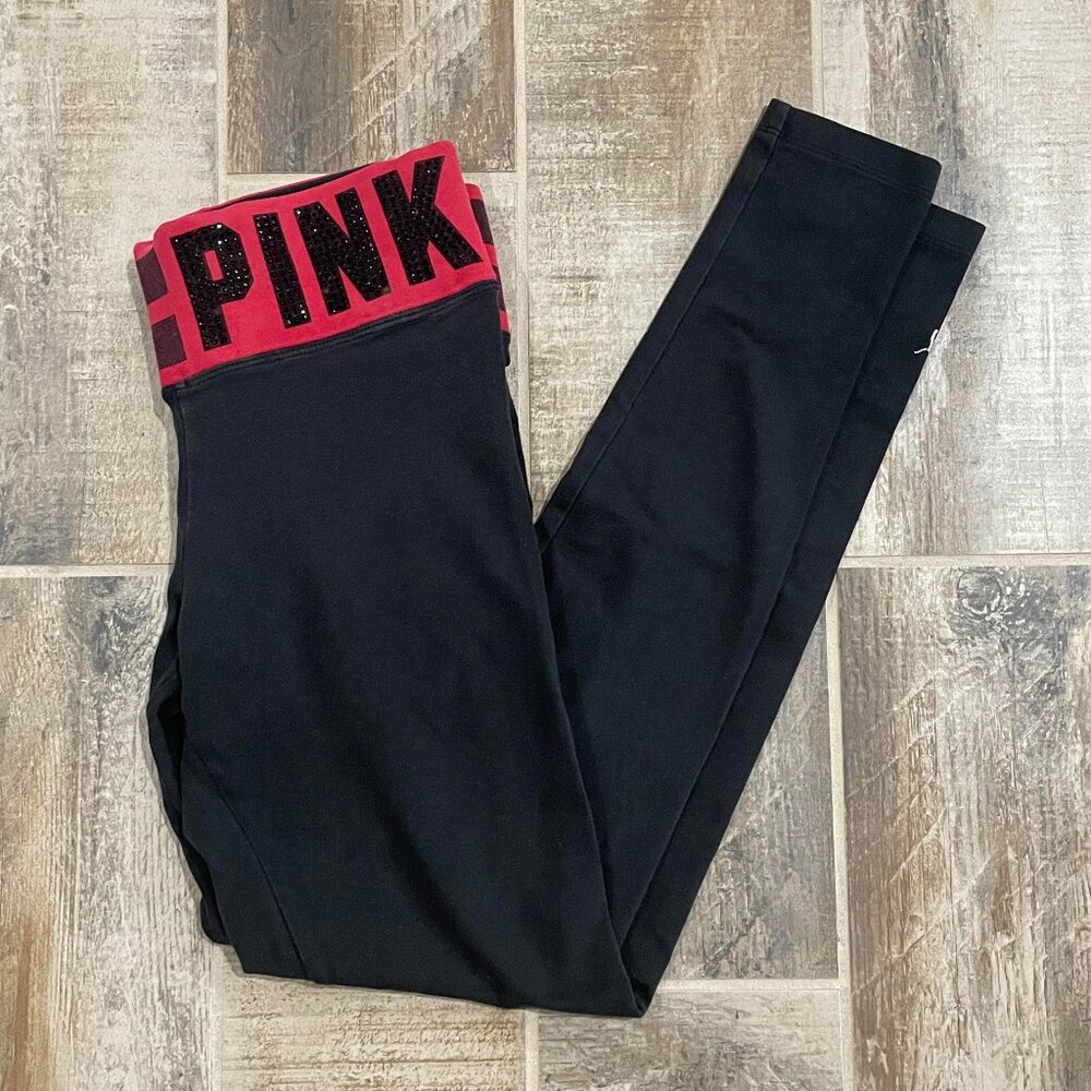 PINK Victoria Secret Rhinestone Leggings - Size S